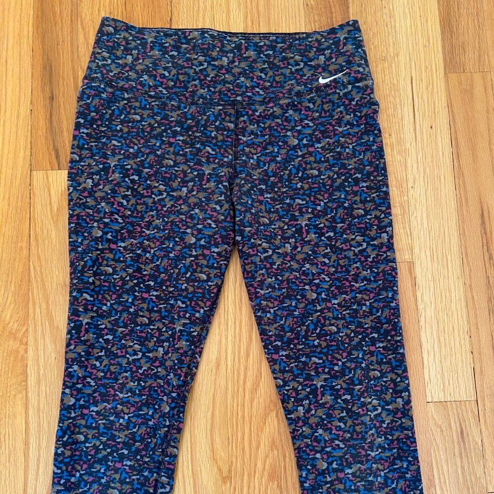 Nike Cropped Workout Leggings - Multi Color